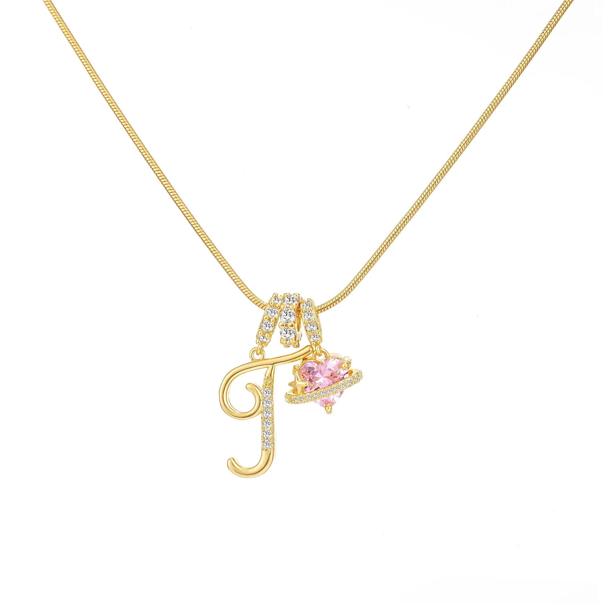 GANIA Art-Designed Personalized Name Letter Necklace, Free of Allergenic Ingredients, with Adjustable Size. It Is an Excellent Valentine'S Day Gift for Women and Girls.