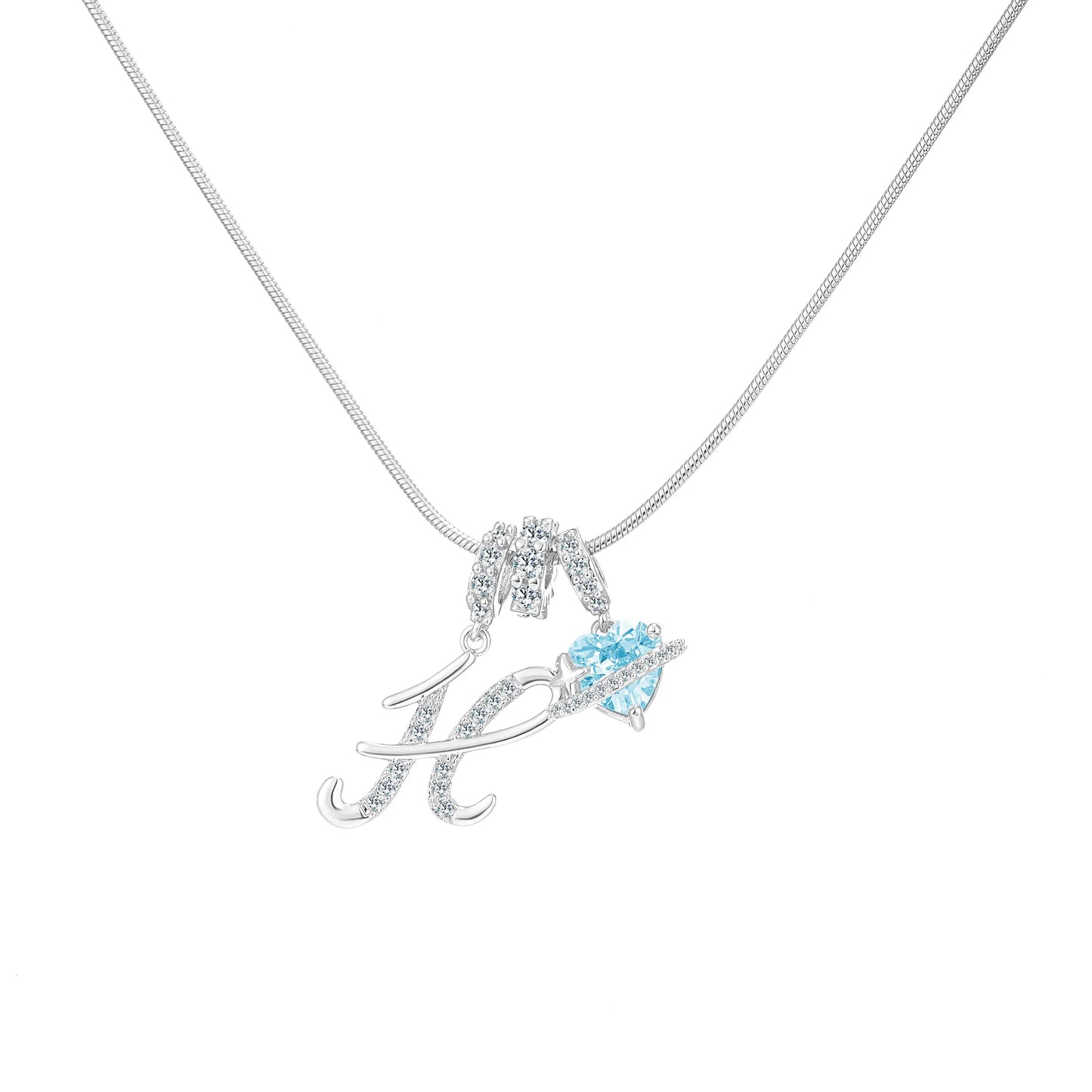 GANIA Art-Designed Personalized Name Letter Necklace, Free of Allergenic Ingredients, with Adjustable Size. It Is an Excellent Valentine'S Day Gift for Women and Girls.