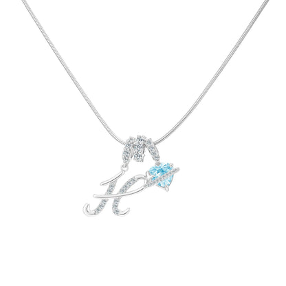 GANIA Art-Designed Personalized Name Letter Necklace, Free of Allergenic Ingredients, with Adjustable Size. It Is an Excellent Valentine'S Day Gift for Women and Girls.