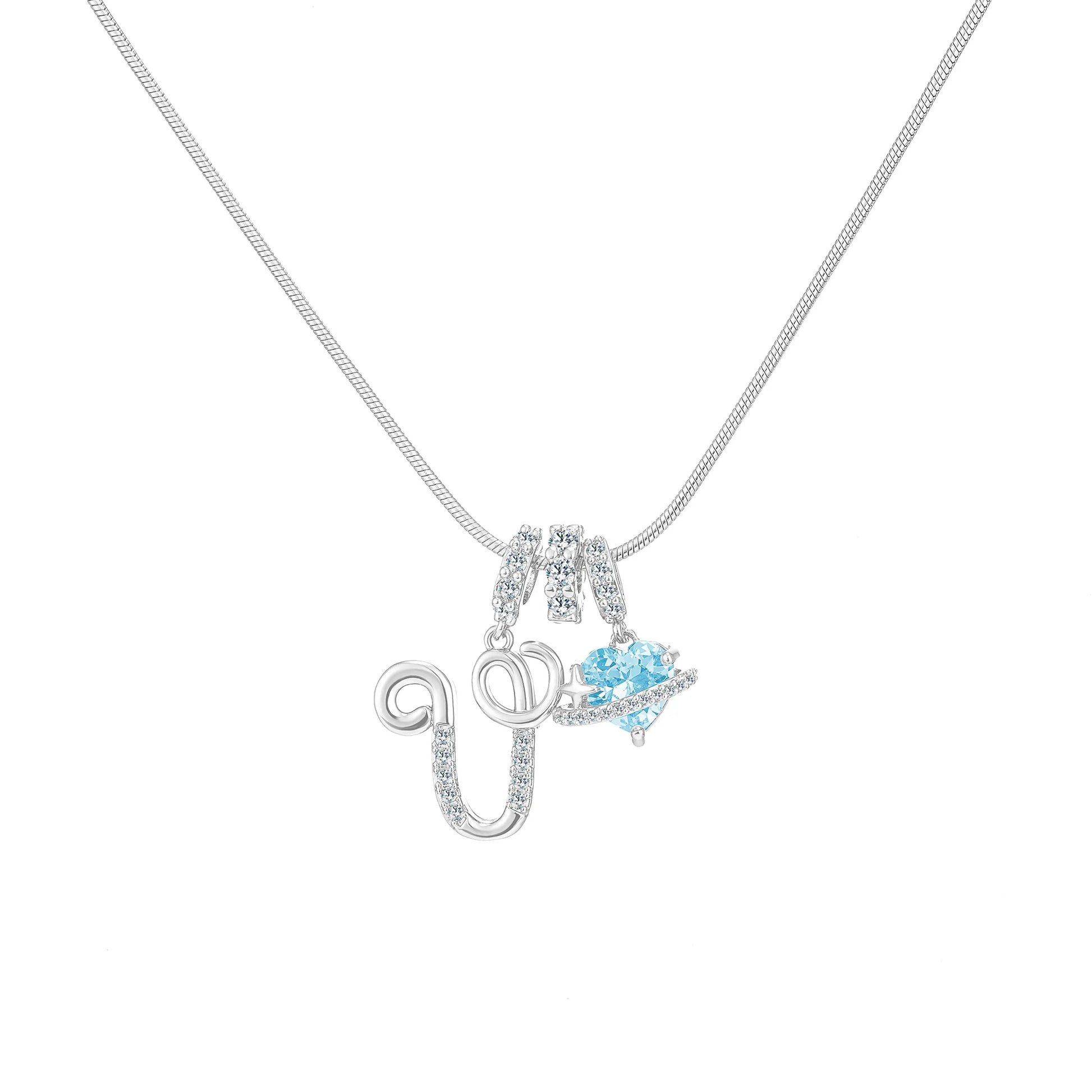 GANIA Art-Designed Personalized Name Letter Necklace, Free of Allergenic Ingredients, with Adjustable Size. It Is an Excellent Valentine'S Day Gift for Women and Girls.
