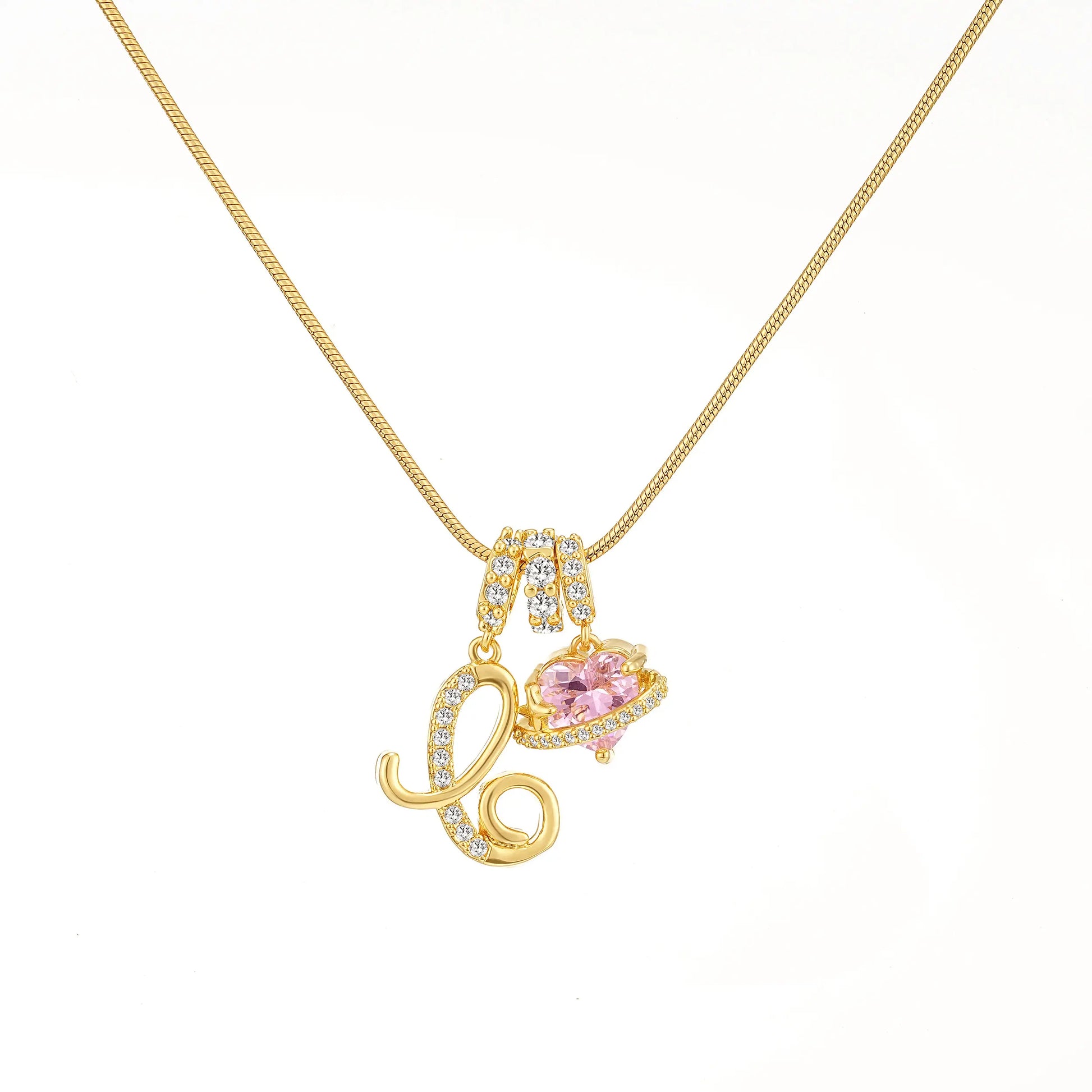 GANIA Art-Designed Personalized Name Letter Necklace, Free of Allergenic Ingredients, with Adjustable Size. It Is an Excellent Valentine'S Day Gift for Women and Girls.