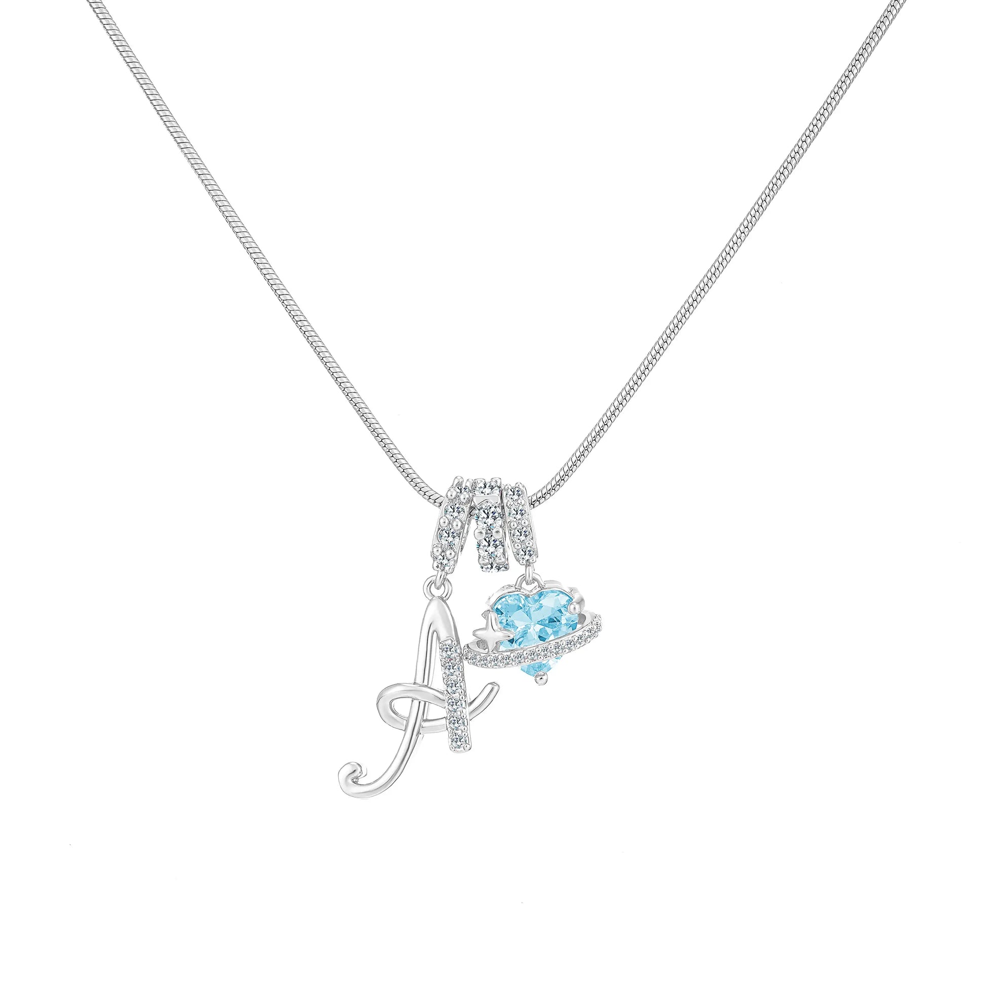 GANIA Art-Designed Personalized Name Letter Necklace, Free of Allergenic Ingredients, with Adjustable Size. It Is an Excellent Valentine'S Day Gift for Women and Girls.