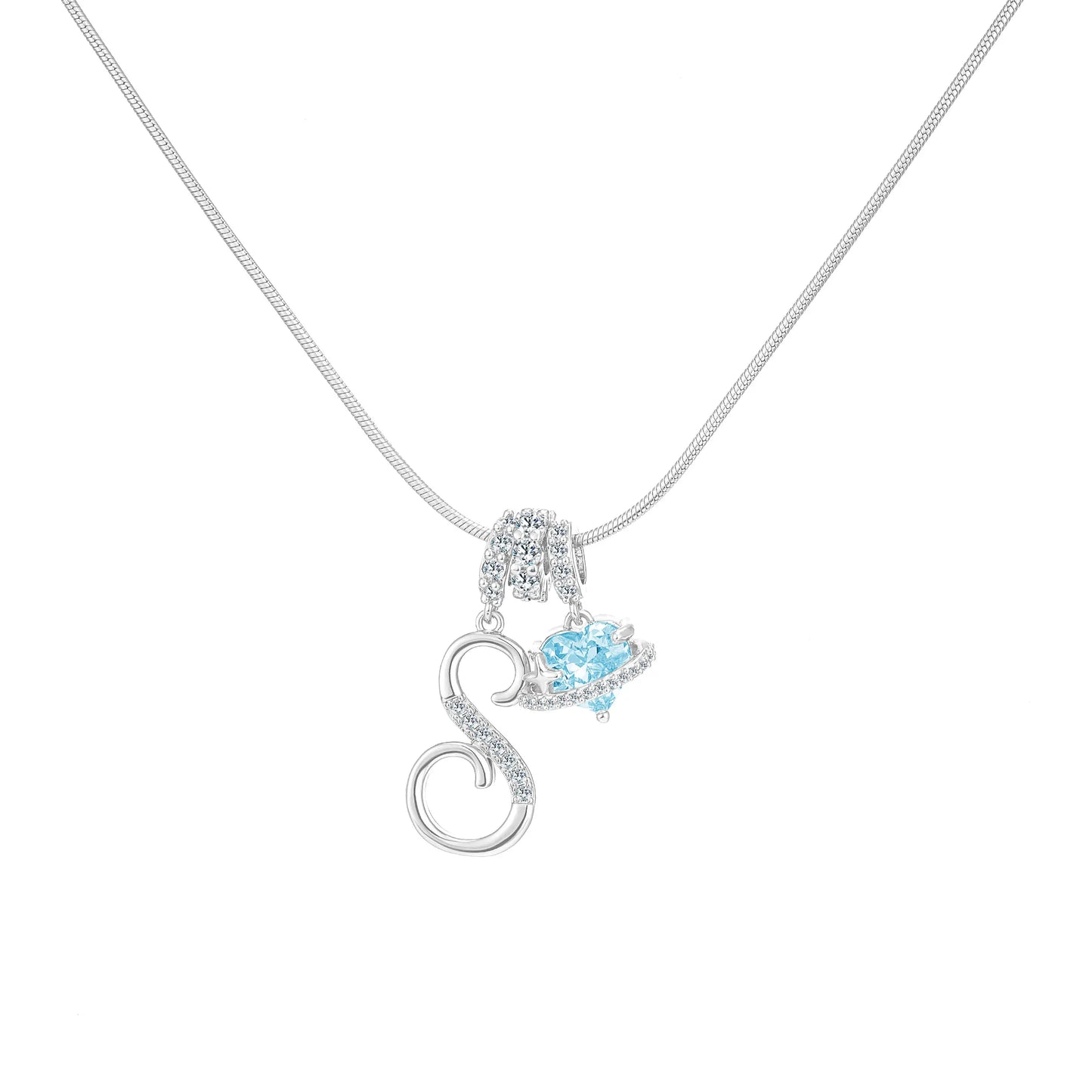 GANIA Art-Designed Personalized Name Letter Necklace, Free of Allergenic Ingredients, with Adjustable Size. It Is an Excellent Valentine'S Day Gift for Women and Girls.