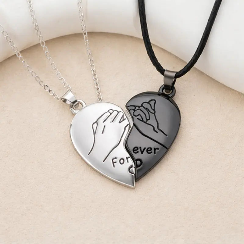 Magnetic Heart Necklaces - Forever Love Necklaces Perfect Gift for Couples and Family