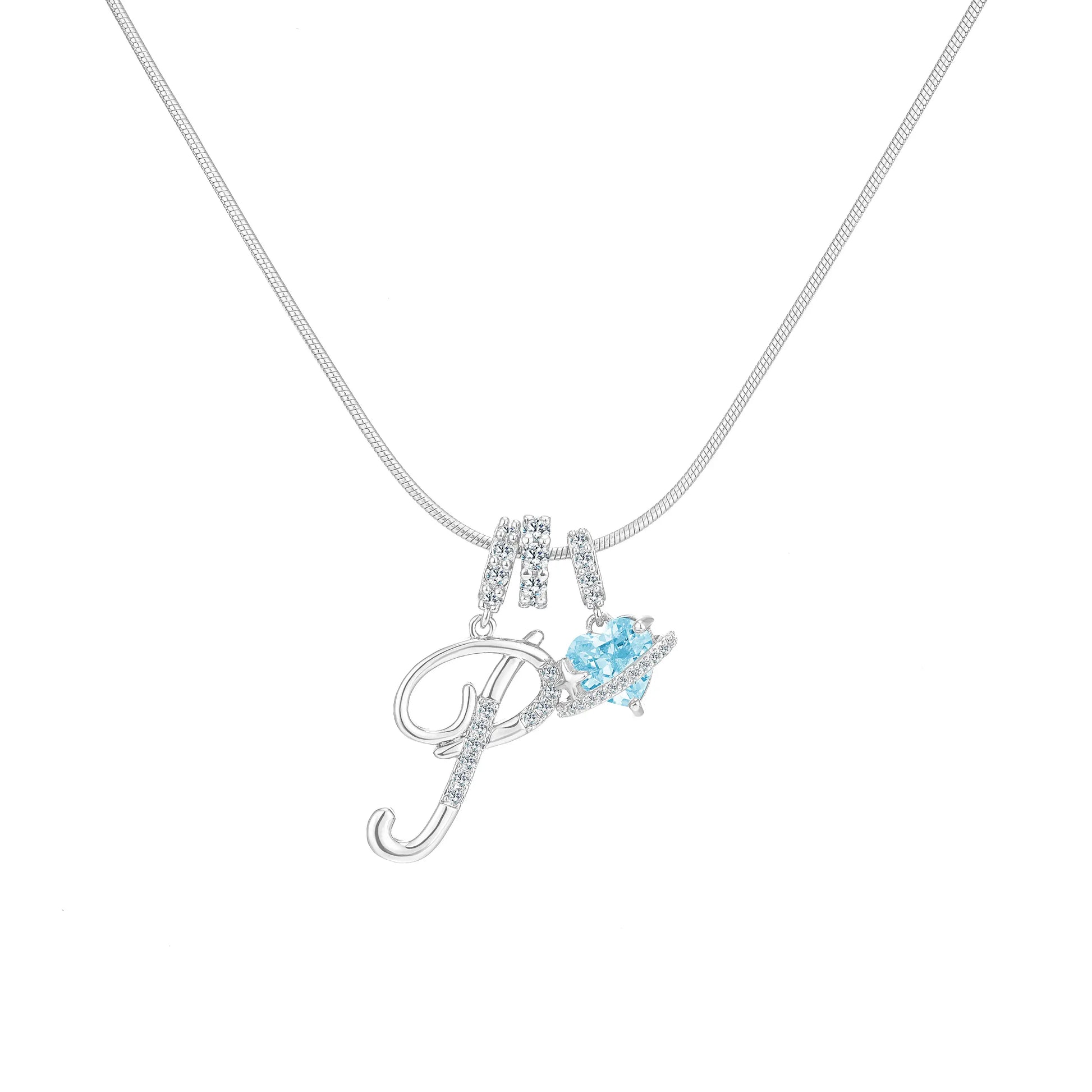 GANIA Art-Designed Personalized Name Letter Necklace, Free of Allergenic Ingredients, with Adjustable Size. It Is an Excellent Valentine'S Day Gift for Women and Girls.