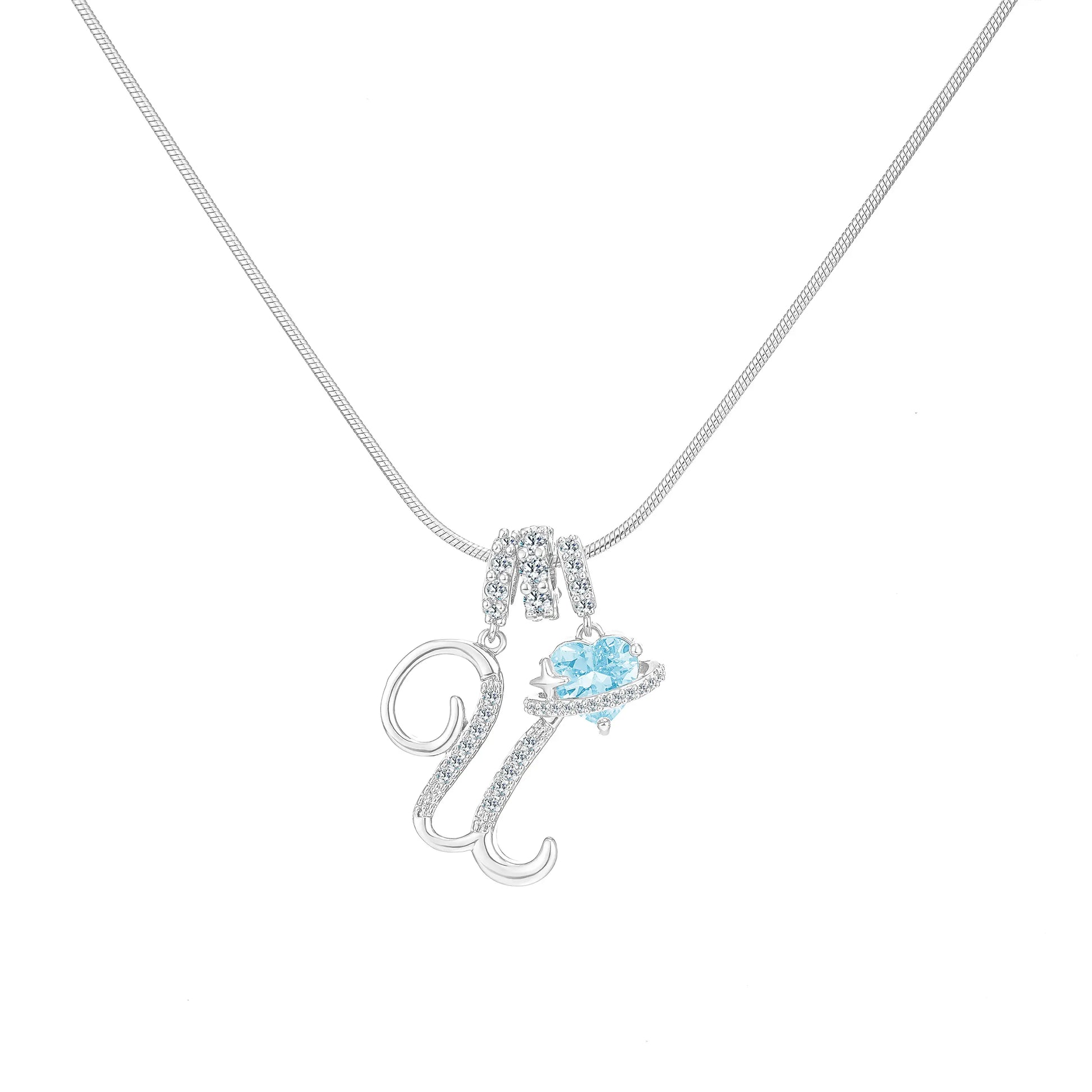 GANIA Art-Designed Personalized Name Letter Necklace, Free of Allergenic Ingredients, with Adjustable Size. It Is an Excellent Valentine'S Day Gift for Women and Girls.
