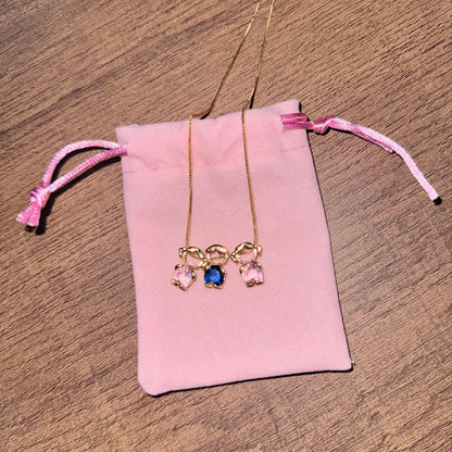 Summervibes 18K Mom & Kids Birthstone Detachable Necklace,A Mother’S Love, Always with You,Gift for Women