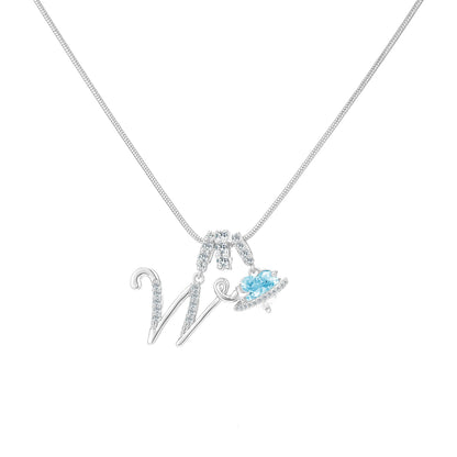 GANIA Art-Designed Personalized Name Letter Necklace, Free of Allergenic Ingredients, with Adjustable Size. It Is an Excellent Valentine'S Day Gift for Women and Girls.
