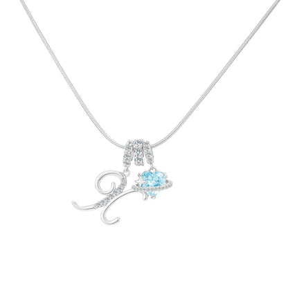 GANIA Art-Designed Personalized Name Letter Necklace, Free of Allergenic Ingredients, with Adjustable Size. It Is an Excellent Valentine'S Day Gift for Women and Girls.