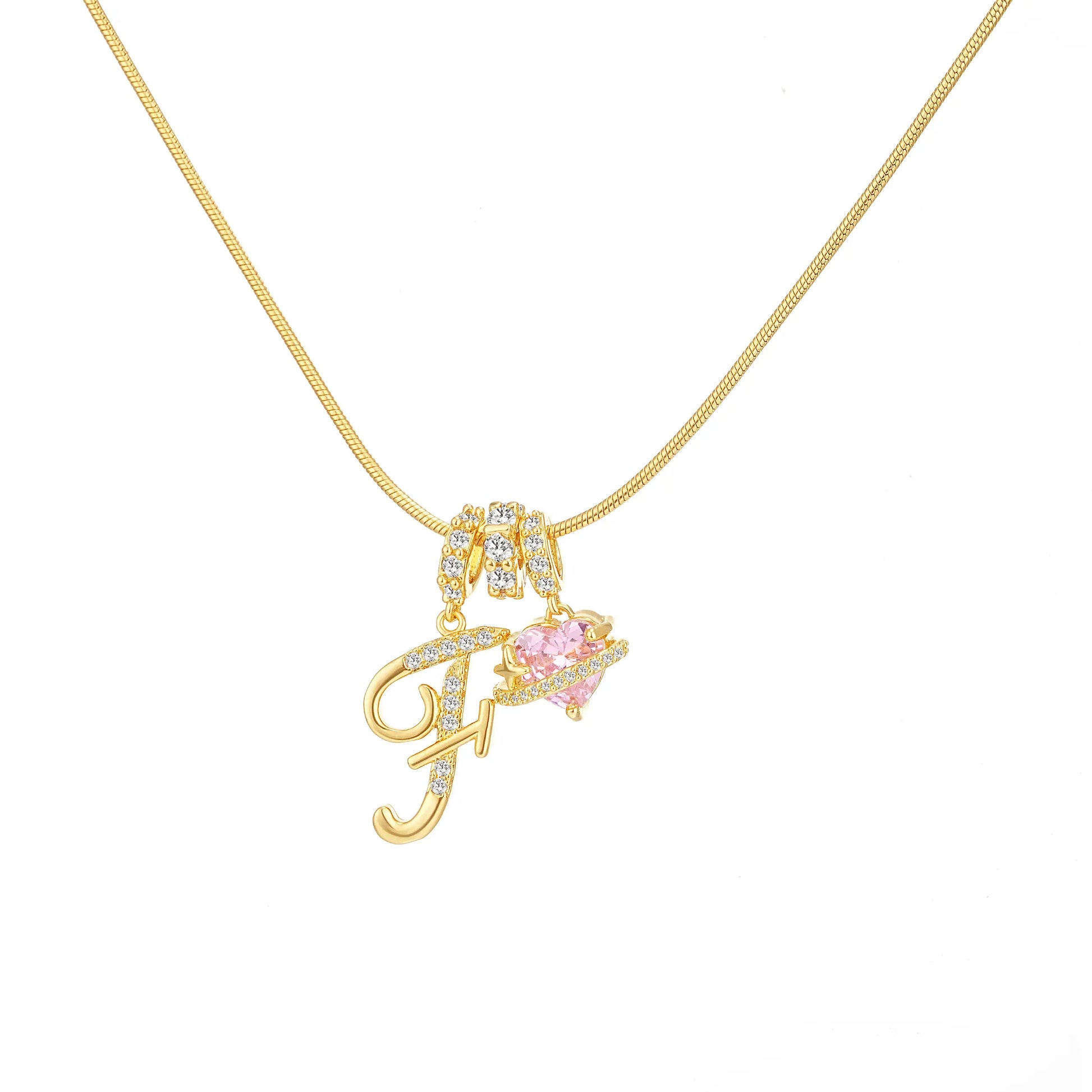 GANIA Art-Designed Personalized Name Letter Necklace, Free of Allergenic Ingredients, with Adjustable Size. It Is an Excellent Valentine'S Day Gift for Women and Girls.